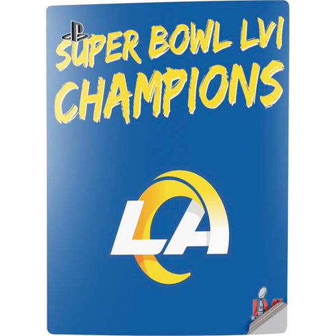NFL Super Bowl LVI Champions Rams PS5 Digital Edition Console Skin