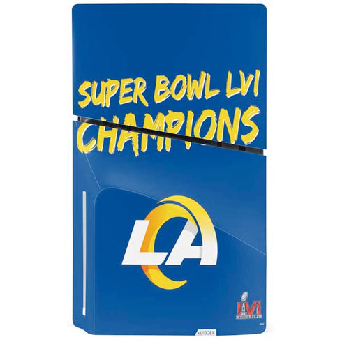 NFL Super Bowl LVI Champions Rams PS5 Slim Disk Console Skin
