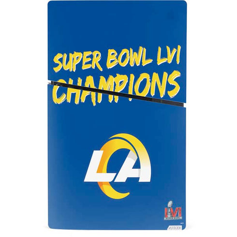 NFL Super Bowl LVI Champions Rams PS5 Slim Digital Edition Console Skin
