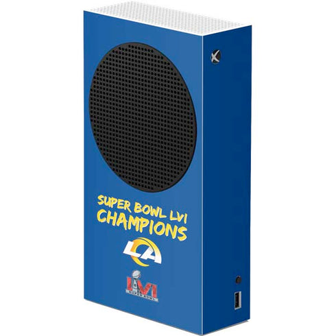 NFL Super Bowl LVI Champions Rams Xbox Series S Console Skin