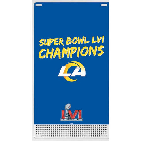 NFL Super Bowl LVI Champions Rams Xbox Series S Console Skin
