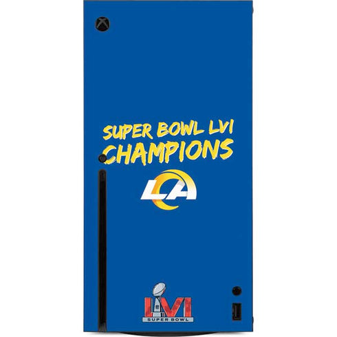 NFL Super Bowl LVI Champions Rams Xbox Series X Console Skin