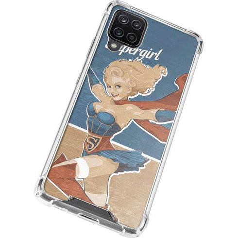 DC Comics Bombshells Supergirl Galaxy A12 Clear Case