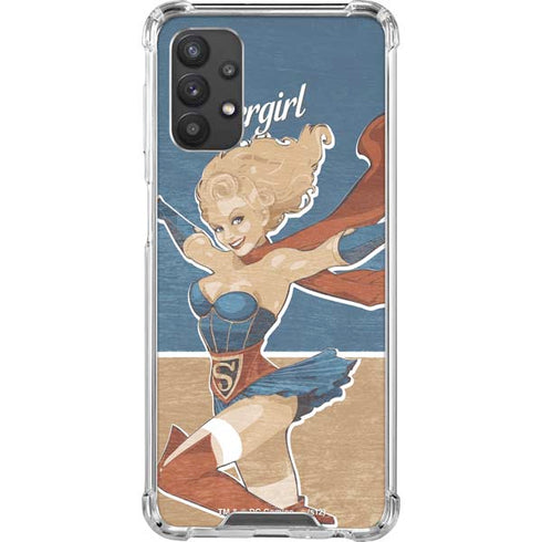 DC Comics Bombshells Supergirl Galaxy A32 5G Clear Case