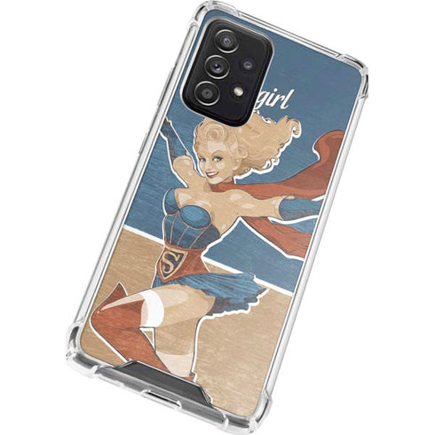 DC Comics Bombshells Supergirl Galaxy A72 5G Clear Case