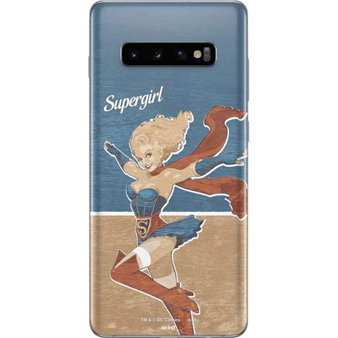DC Comics Bombshells Supergirl Galaxy S10 Plus Skin