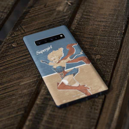 DC Comics Bombshells Supergirl Galaxy S10 Plus Skin