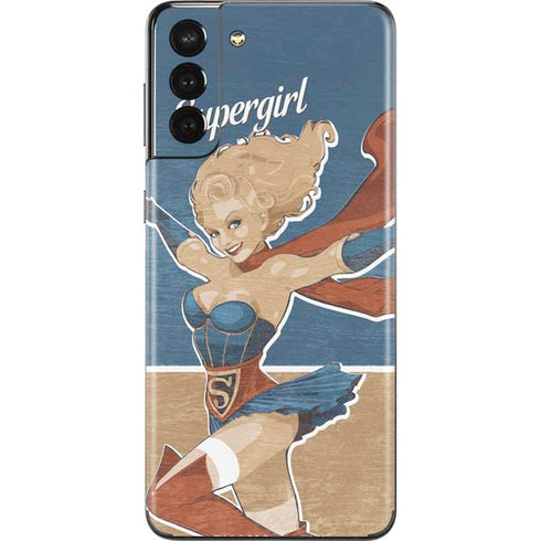 DC Comics Bombshells Supergirl Galaxy S21 Plus 5G Skin
