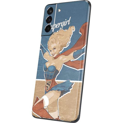DC Comics Bombshells Supergirl Galaxy S21 Plus 5G Skin