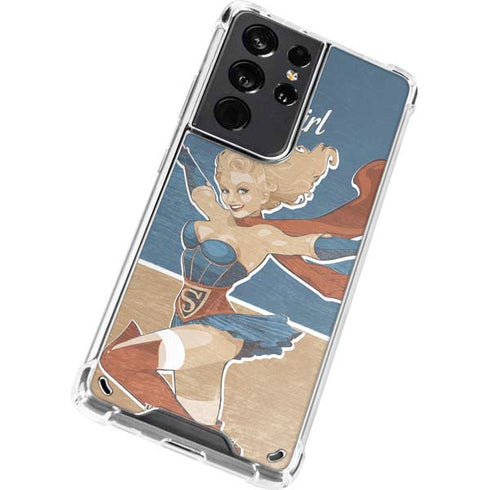 DC Comics Bombshells Supergirl Galaxy S21 Ultra 5G Clear Case