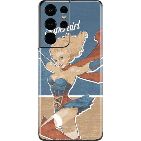 DC Comics Bombshells Supergirl Galaxy S21 Ultra 5G Skin