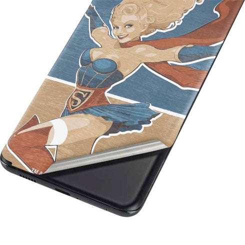 DC Comics Bombshells Supergirl Galaxy S21 Ultra 5G Skin