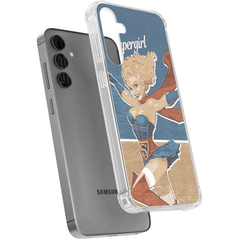 DC Comics Bombshells Supergirl Galaxy S24 Plus Clear Case