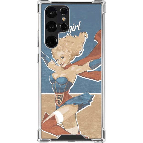 DC Comics Bombshells Supergirl Galaxy S24 Ultra Clear Case
