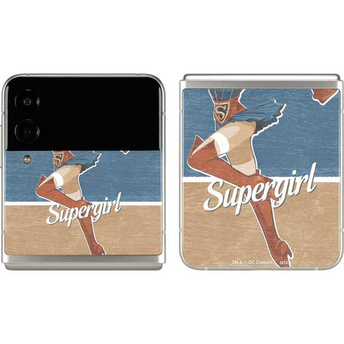 DC Comics Bombshells Supergirl Galaxy Z Flip3 5G Skin