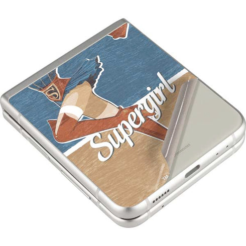 DC Comics Bombshells Supergirl Galaxy Z Flip3 5G Skin
