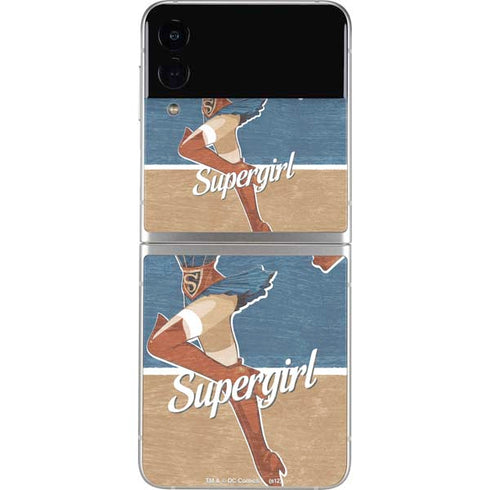 DC Comics Bombshells Supergirl Galaxy Z Flip4 5G Skin