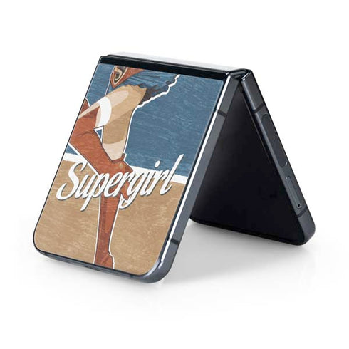 DC Comics Bombshells Supergirl Galaxy Z Flip5 5G Skin