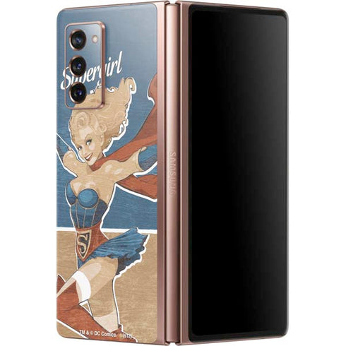 DC Comics Bombshells Supergirl Galaxy Z Fold2 5G Skin