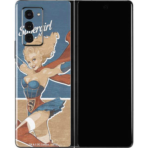 DC Comics Bombshells Supergirl Galaxy Z Fold2 5G Skin