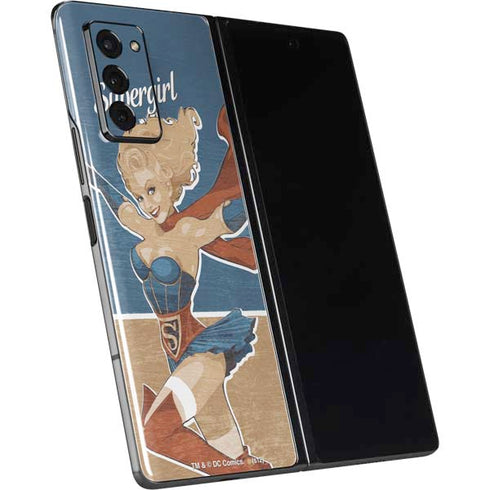 DC Comics Bombshells Supergirl Galaxy Z Fold2 5G Skin