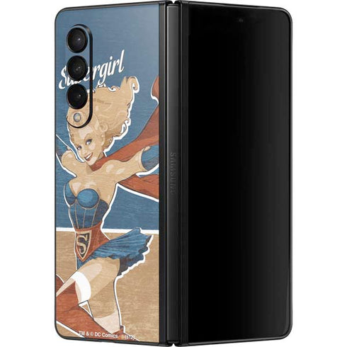 DC Comics Bombshells Supergirl Galaxy Z Fold3 5G Skin