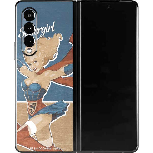 DC Comics Bombshells Supergirl Galaxy Z Fold3 5G Skin