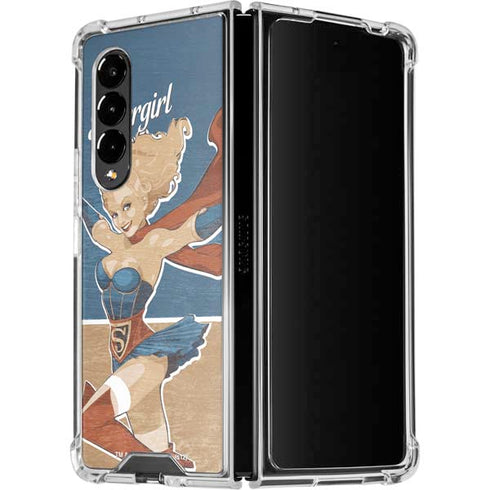 DC Comics Bombshells Supergirl Galaxy Z Fold4 5G Clear Case