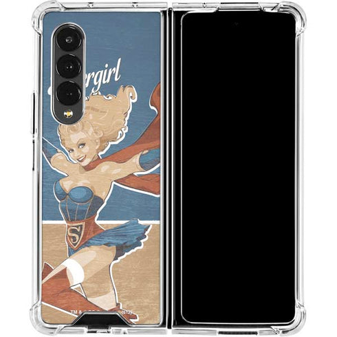 DC Comics Bombshells Supergirl Galaxy Z Fold4 5G Clear Case