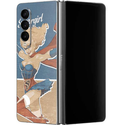 DC Comics Bombshells Supergirl Galaxy Z Fold4 5G Skin