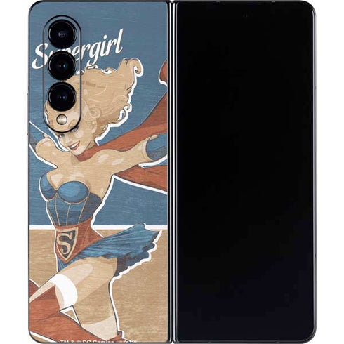 DC Comics Bombshells Supergirl Galaxy Z Fold4 5G Skin