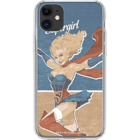 DC Comics Bombshells Supergirl iPhone 11 Clear Case