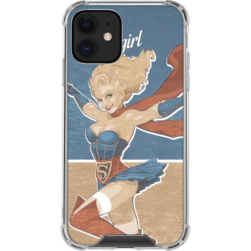 DC Comics Bombshells Supergirl iPhone 12 Clear Case