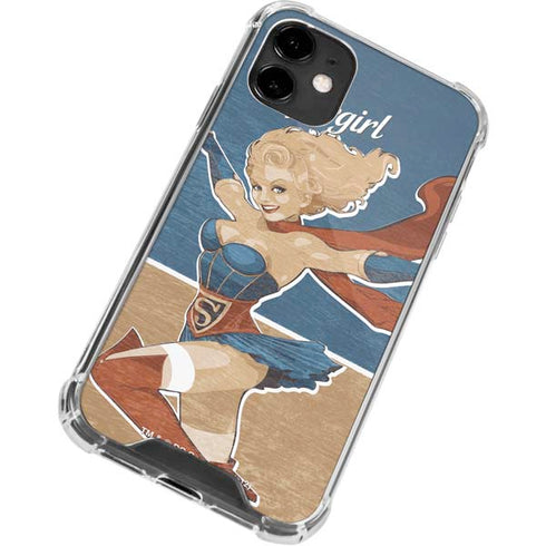 DC Comics Bombshells Supergirl iPhone 12 Clear Case