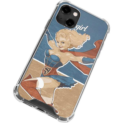 DC Comics Bombshells Supergirl iPhone 14 Clear Case