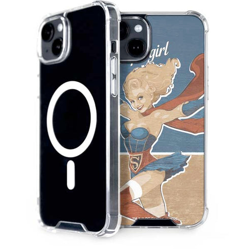 DC Comics Bombshells Supergirl iPhone 15 Plus MagSafe Case