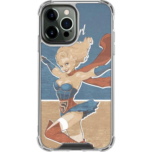 DC Comics Bombshells Supergirl iPhone 14 Pro Max Clear Case