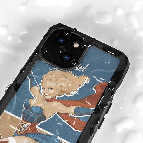 DC Comics Bombshells Supergirl iPhone 15 Waterproof Case