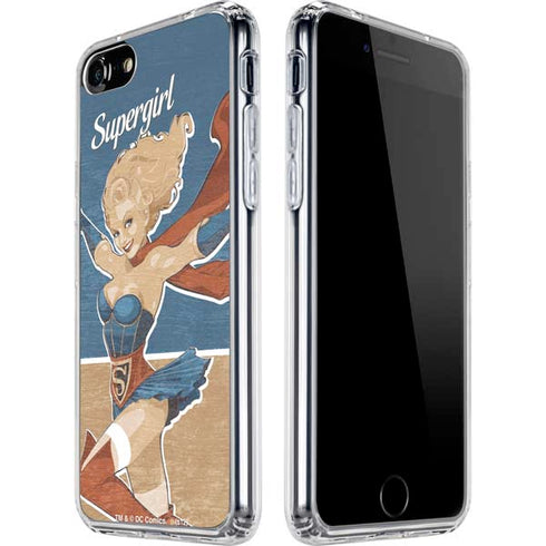 DC Comics Bombshells Supergirl iPhone SE (2nd & 3rd Gen) Clear Case