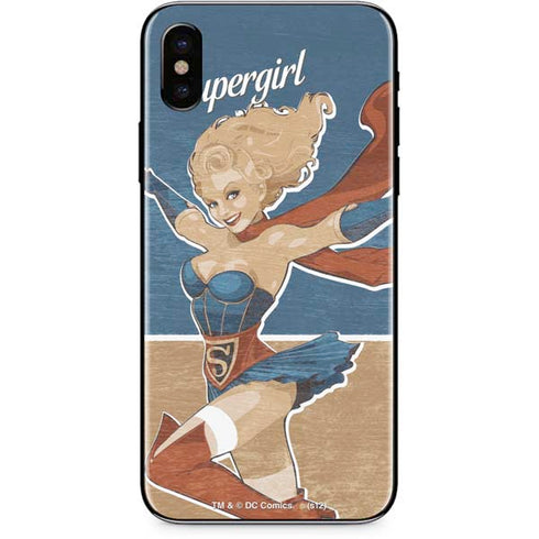 DC Comics Bombshells Supergirl iPhone XS Skin
