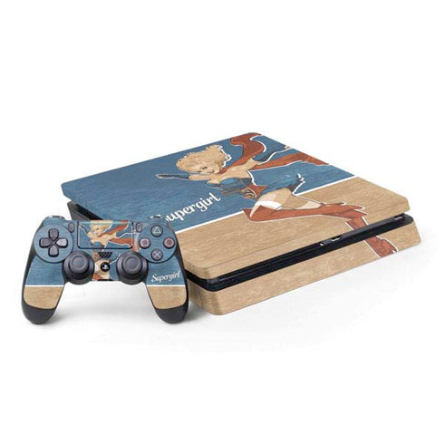 DC Comics Bombshells Supergirl PS4 Slim Bundle Skin