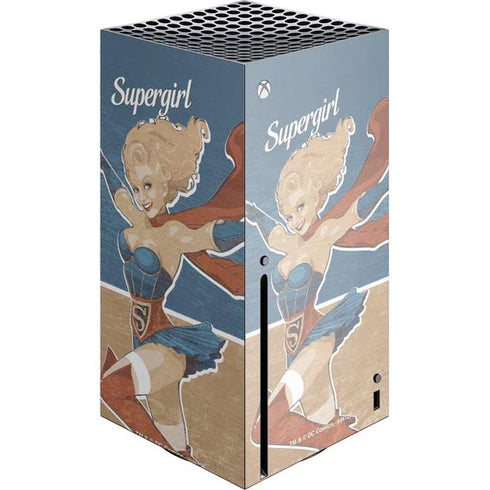 DC Comics Bombshells Supergirl Xbox Series X Console Skin