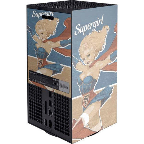DC Comics Bombshells Supergirl Xbox Series X Console Skin