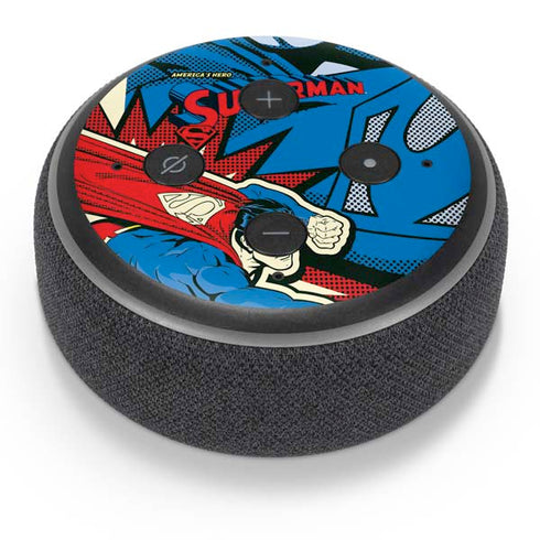 DC Comics Superman America's Hero Amazon Echo Dot Skin