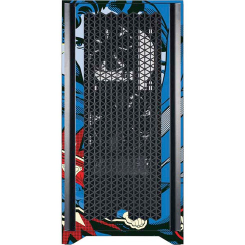 DC Comics Superman America's Hero Corsair 4000D Tempered Glass Mid-Tower ATX Case Skin