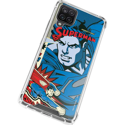 DC Comics Superman America's Hero Galaxy A12 Clear Case