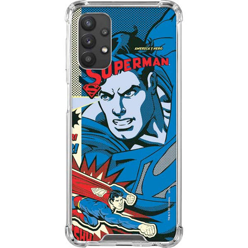 DC Comics Superman America's Hero Galaxy A32 5G Clear Case