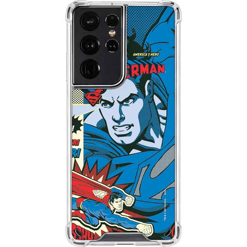 DC Comics Superman America's Hero Galaxy S21 Ultra 5G Clear Case