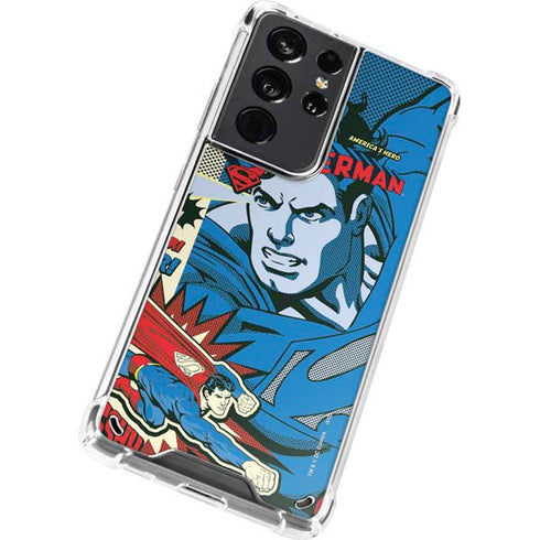 DC Comics Superman America's Hero Galaxy S21 Ultra 5G Clear Case