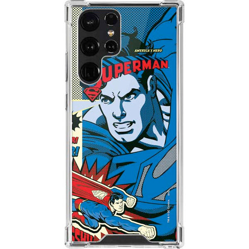 DC Comics Superman America's Hero Galaxy S22 Ultra Clear Case